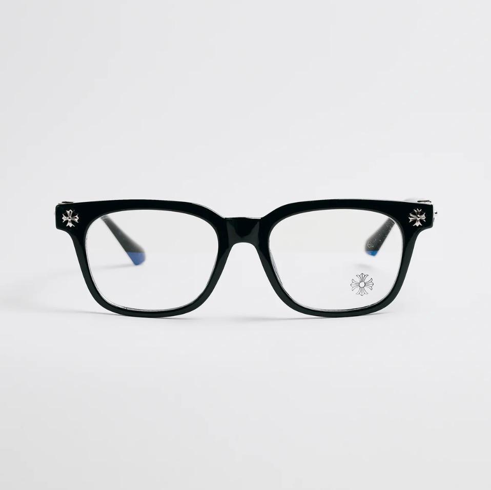 Custom Chrome Hearts Black glasses silver