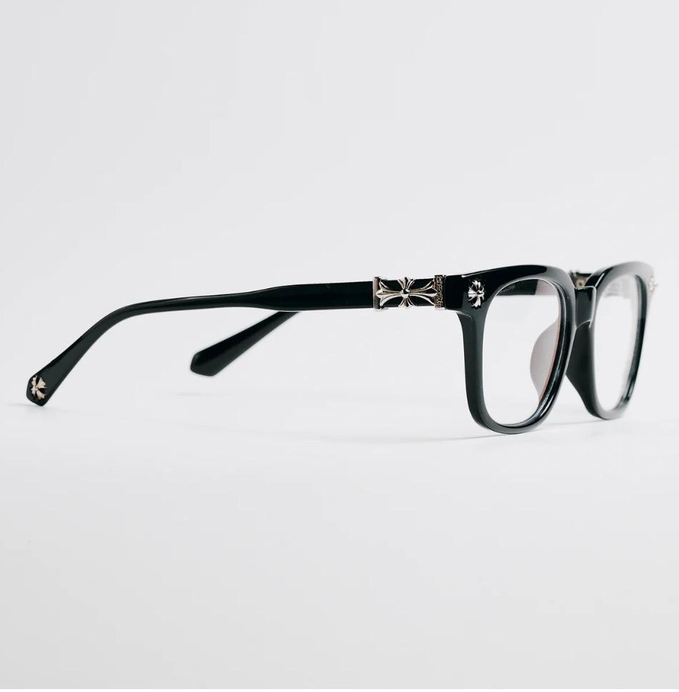 Custom Chrome Hearts Black glasses silver
