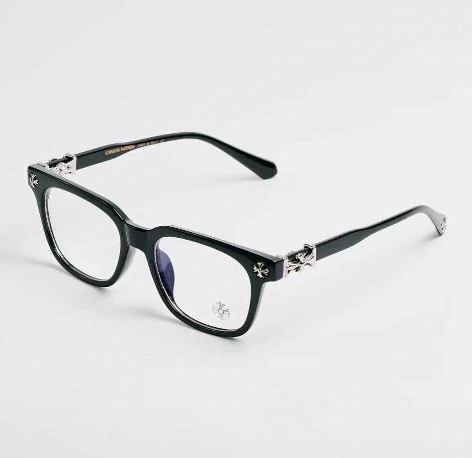 Custom Chrome Hearts Black glasses silver