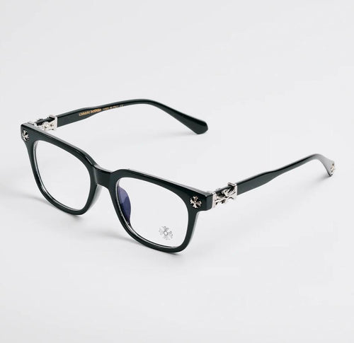 Custom Chrome Hearts Black glasses silver